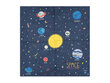 Popierinės servetėlės Space Party, mėlynos, 33x33 cm, 1 pak/20 vnt kaina ir informacija | Vienkartiniai indai šventėms | pigu.lt