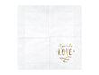 Servetėlės All you need is love White 33x33cm (1 pak / 20 vnt) kaina ir informacija | Vienkartiniai indai šventėms | pigu.lt
