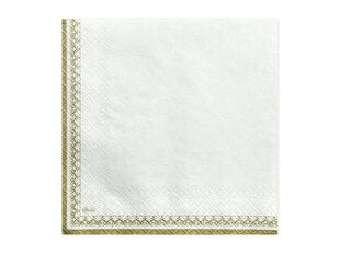 Servetėlės Chalice White 33 x 33 cm (1 pak/ 20 vnt) kaina ir informacija | Vienkartiniai indai šventėms | pigu.lt