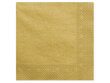 3 sluoksnių servetėlės Gold Metallic 40x40 cm (1 pak/ 20 vnt) kaina ir informacija | Vienkartiniai indai šventėms | pigu.lt