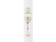 Pirmos komunijos žvakė IHS, balta, 29 cm (1 pak/ 4 vnt) цена и информация | Dekoracijos šventėms | pigu.lt