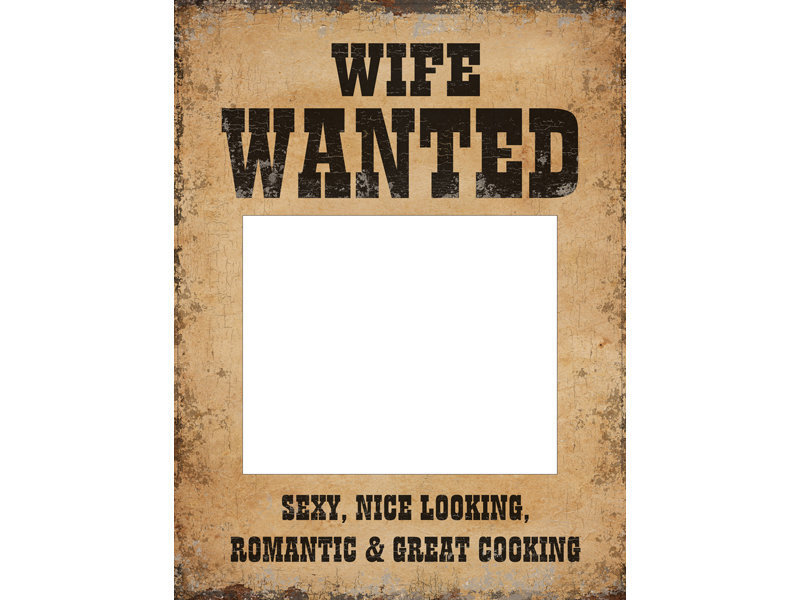 Aksesuaras fotosesijai Husband Wanted and Wife Wanted, 32x24 cm (1 pak/ 2 vnt) цена и информация | Dekoracijos šventėms | pigu.lt