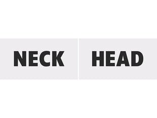 Aksesuaras fotosesijai Head & Neck (1 dėž/ 40 pak) (1 pak/ 2 vnt) kaina ir informacija | Dekoracijos šventėms | pigu.lt