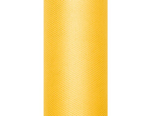 Гладкий тюль на катушке, желтый, 0,15x9 м, 1 коробка/90 шт (1 шт/9 м) цена и информация | Праздничные декорации | pigu.lt
