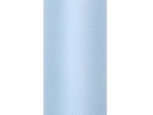Гладкий тюль в бобине, голубой, 0,15х9 м, 1 шт / 9 м цена и информация | Праздничные декорации | pigu.lt