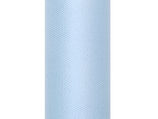 Гладкий тюль в бобине, цвета голубого, 0,15x9 м, 1 коробка/90 шт (1 шт/9 м) цена и информация | Праздничные декорации | pigu.lt