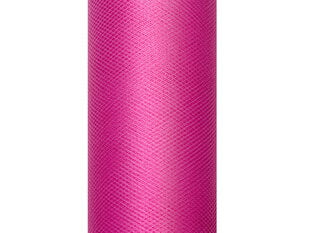 Гладкий тюль на катушке Fuchsia, розовый, 0,15x9 м, 1 коробка/90 шт (1 шт/9 м) цена и информация | Праздничные декорации | pigu.lt