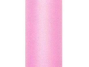 Гладкий тюль на катушке, розовый, 0,15x9 м, 1 шт/9 м цена и информация | Праздничные декорации | pigu.lt