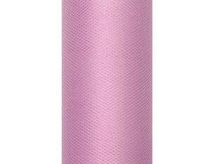 Lygus tiulis ritėje Powder Pink, rožinis, 0,15x9 m, 1 dėž/90 vnt (1 vnt/9 m) kaina ir informacija | Dekoracijos šventėms | pigu.lt