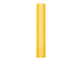 Гладкий тюль на катушке, желтый, 0,3x9 м, 1 коробка/45 шт (1 шт/9 м) цена и информация | Праздничные декорации | pigu.lt