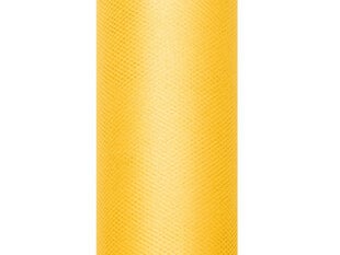 Гладкий тюль на катушке, желтый, 0,3x9 м, 1 коробка/45 шт (1 шт/9 м) цена и информация | Праздничные декорации | pigu.lt