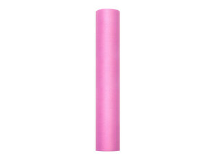 Гладкий тюль, рулон, темно-розовый, 0.3x9 м, 1 шт / 9 м цена и информация | Праздничные декорации | pigu.lt