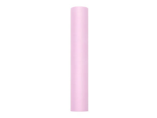 Гладкий тюль на катушке, светло-розовый, 0,3x9 м, 1 коробка/45 шт (1 шт/9 м) цена и информация | Праздничные декорации | pigu.lt