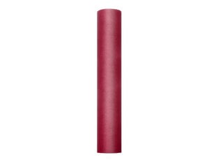 Гладкий тюль, рулон, темно-красный, 0.3x9 м, 1 шт / 9 м цена и информация | Праздничные декорации | pigu.lt