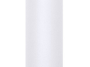 Гладкий тюль на катушке, белый, 0,5x9 м, 1 шт/9 м цена и информация | Праздничные декорации | pigu.lt