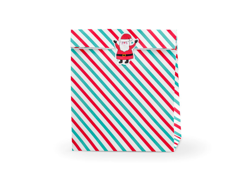 Dėžutė dovanoms Merry Xmas - Stripes 25x11x27cm (1 pak/ 3 vnt) kaina ir informacija | Dovanų pakavimo priemonės | pigu.lt