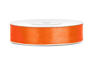 Satino juostelė, oranžinė, 12 mm/25 m, 1 dėž/30 vnt (1 vnt/25 m) kaina ir informacija | Dovanų pakavimo priemonės | pigu.lt