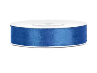 Satino juostelė Royal Blue, mėlyna, 12 mm/25 m, 1 vnt/25 m kaina ir informacija | Dovanų pakavimo priemonės | pigu.lt