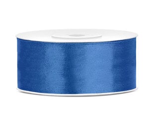 Атласная ленточка Royal Blue, синяя, 25 мм/25 м, 1 шт/25 м цена и информация | Товары для упаковки подарков | pigu.lt