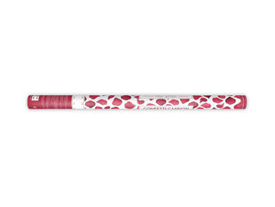 Конфетти пушка Лепестки роз, темно-красного цвета, 80 см, 1 шт цена и информация | Праздничные декорации | pigu.lt