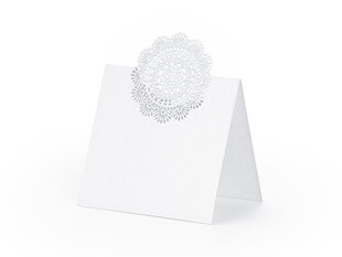 Vardo kortelė Rosette 6.3x6 cm (1 pak/ 10 vnt) kaina ir informacija | Dekoracijos šventėms | pigu.lt