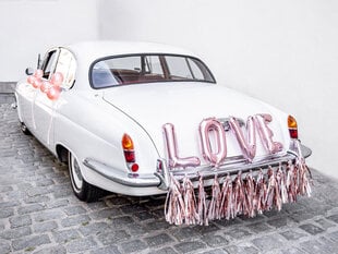 Automobilio dekoracija Love, rožinio aukso spalvos kaina ir informacija | Dekoracijos šventėms | pigu.lt
