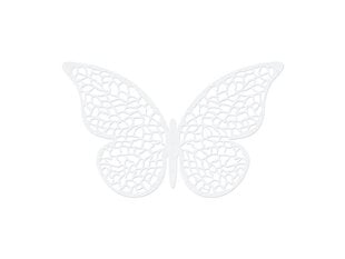 Popierinė dekoracija Butterflies 8x5 cm (1 pak/ 10 vnt) kaina ir informacija | Dekoracijos šventėms | pigu.lt