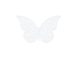 Popierinė dekoracija Butterflies 6,5x4 cm (1 pak/ 10 vnt) kaina ir informacija | Dekoracijos šventėms | pigu.lt