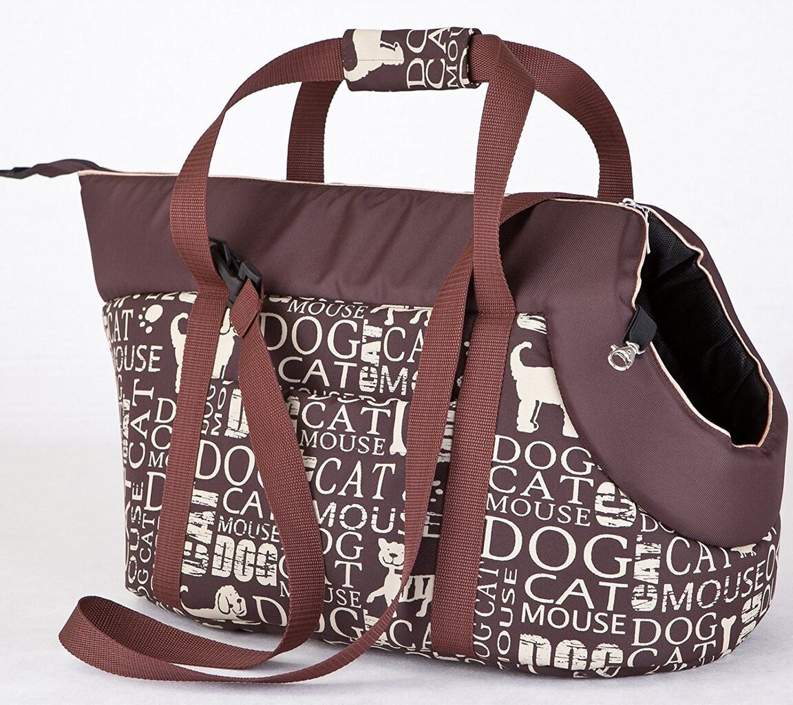 Gyvūnų transportavimo krepšys Hobbydog R3, rudas цена и информация | Transportavimo narvai, krepšiai | pigu.lt