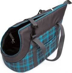 Gyvūnų transportavimo krepšys Hobbydog R3, pilkas/mėlynas kaina ir informacija | Transportavimo narvai, krepšiai | pigu.lt