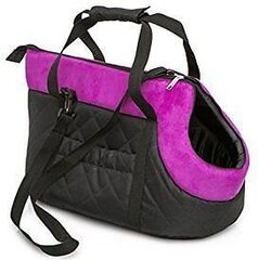 Gyvūnų transportavimo krepšys Hobbydog R2, juodas/rožinis kaina ir informacija | Transportavimo narvai, krepšiai | pigu.lt