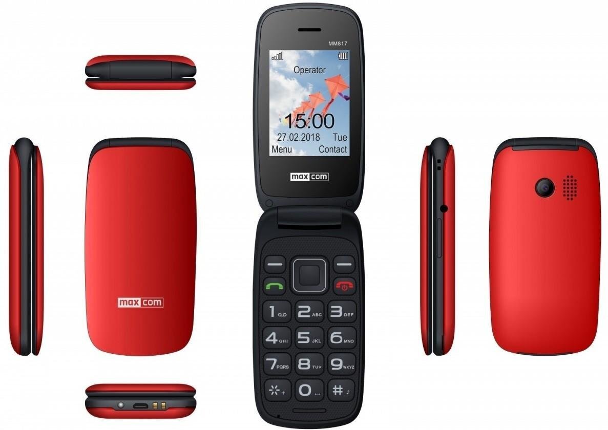 Maxcom MM817 Red kaina ir informacija | Mobilieji telefonai | pigu.lt