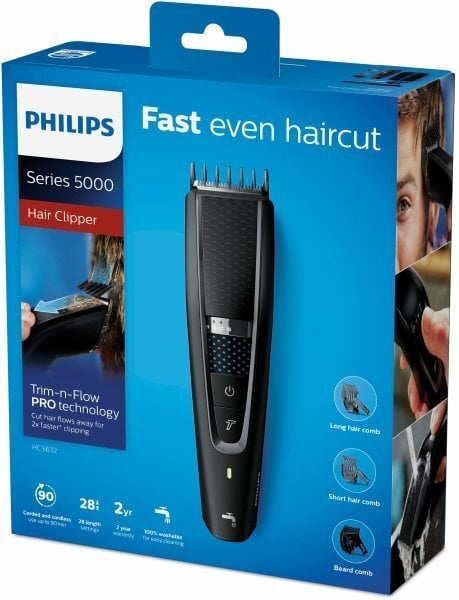 Plaukų kirpimo mašinėlė Philips HC5632/15 kaina | pigu.lt