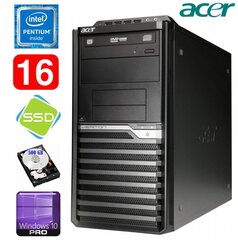 Acer Veriton M4610G MT G630 16GB 120GB+500GB DVD WIN10Pro kaina ir informacija | Stacionarūs kompiuteriai | pigu.lt