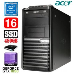 Acer Veriton M4610G MT G630 16GB 480SSD+1TB GTX1050 2GB DVD WIN10Pro kaina ir informacija | Stacionarūs kompiuteriai | pigu.lt