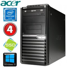 Acer Veriton M4610G MT G630 4GB 120SSD DVD WIN10 kaina ir informacija | Stacionarūs kompiuteriai | pigu.lt