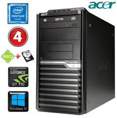 Acer Veriton M4610G MT G630 4GB 120SSD+500GB GT710 2GB DVD WIN10 цена и информация | Стационарные компьютеры | pigu.lt