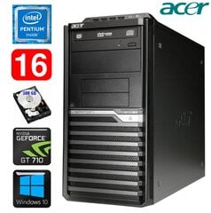 Acer Veriton M4610G MT G630 16GB 500GB GT710 2GB DVD WIN10 цена и информация | Стационарные компьютеры | pigu.lt
