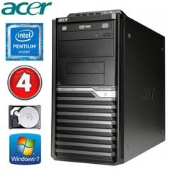 Acer Veriton M4610G MT G630 4GB 250GB DVD WIN7Pro kaina ir informacija | Stacionarūs kompiuteriai | pigu.lt