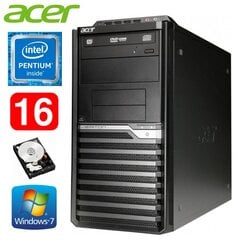 Acer Veriton M4610G MT G630 16GB 250GB DVD WIN7Pro цена и информация | Стационарные компьютеры | pigu.lt