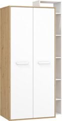Шкаф Meblocross Rio P2D, дубового/белого цвета цена и информация | Шкафы | pigu.lt