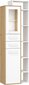 Vitrina Meblocross Rio P1D2S, ąžuolo/baltos spalvos kaina ir informacija | Vitrinos, indaujos | pigu.lt