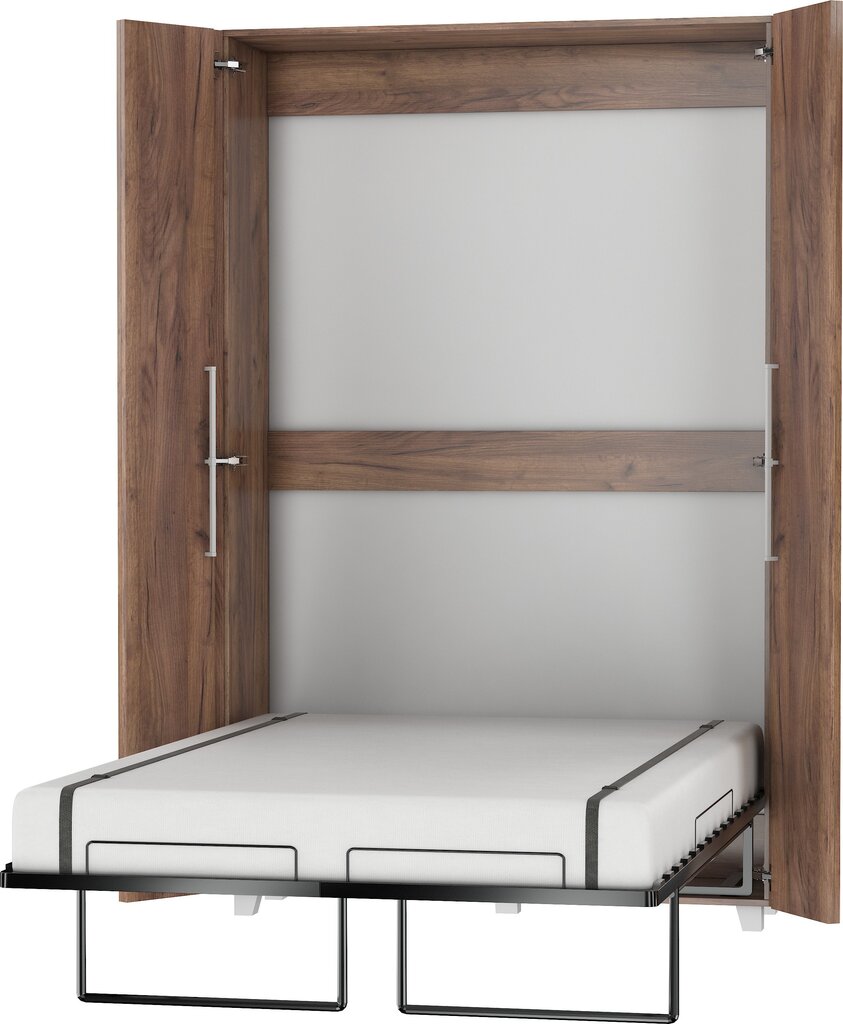 Sieninė lova Meblocross Teddy 120, 120x200 cm, tamsiai ruda kaina ir informacija | Lovos | pigu.lt
