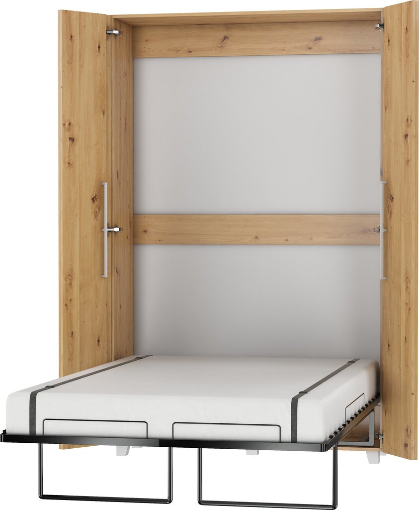 Sieninė lova Meblocross Teddy 120, 120x200 cm, ąžuolo spalvos kaina ir informacija | Lovos | pigu.lt