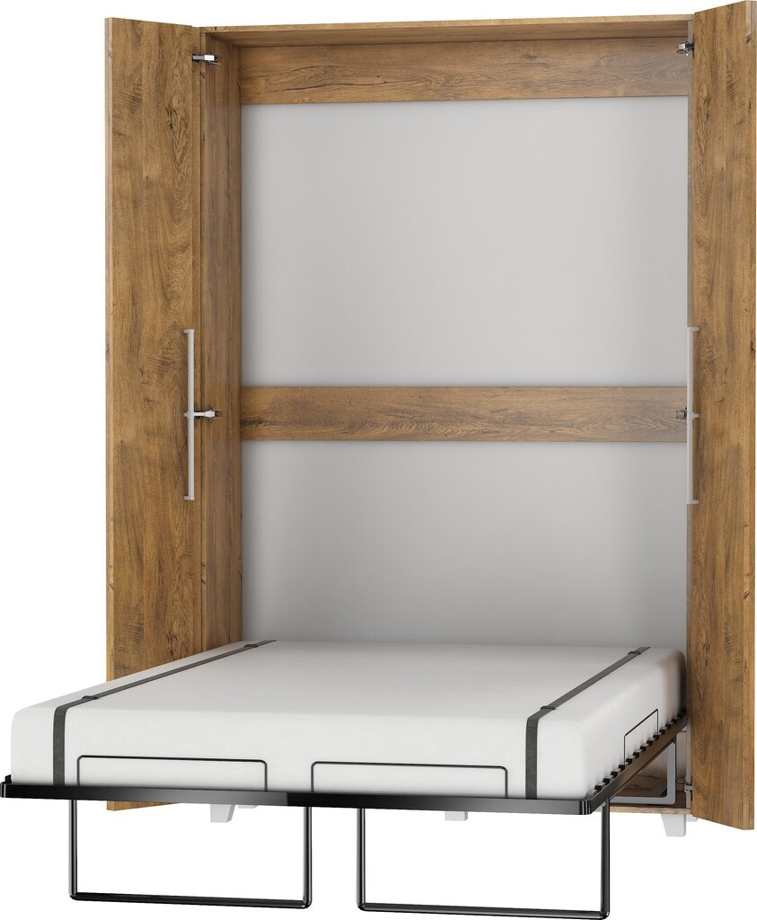 Sieninė lova Meblocross Teddy 120, 120x200 cm, ruda kaina ir informacija | Lovos | pigu.lt