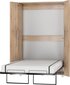 Sieninė lova Meblocross Teddy 120, 120x200 cm, šviesios ąžuolo spalvos цена и информация | Lovos | pigu.lt