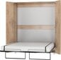 Sieninė lova Meblocross Teddy 160, 160x200 cm, šviesios ąžuolo spalvos kaina ir informacija | Lovos | pigu.lt