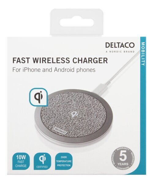 Deltaco QI-1032 Wireless, 1.1A kaina ir informacija | Krovikliai telefonams | pigu.lt