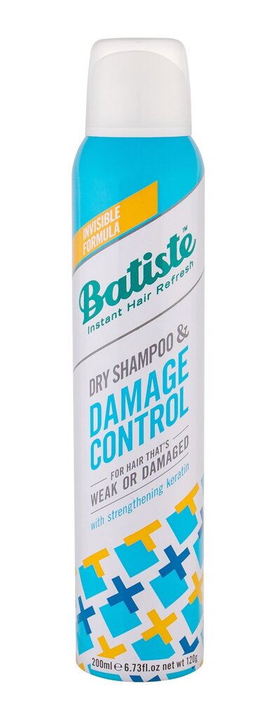 Sausas plaukų šampūnas Batiste Damage Control 200 ml kaina ir informacija | Šampūnai | pigu.lt