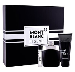 Rinkinys Mont Blanc Legend vyrams: tualetinis vanduo EDT 100 ml + 7.5 ml + balzamas po skutimosi 100 ml kaina ir informacija | Kvepalai vyrams | pigu.lt